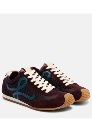 Loewe Flow Runner 2.0 suede-trimmed sneakers