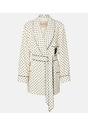 Valentino Plus De Pois belted jacket