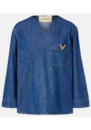 Valentino VGold chambray top