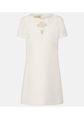 Valentino Crepe Couture bow-detail minidress