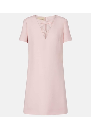 Valentino Crepe Couture bow-detail minidress