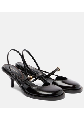 Dries Van Noten Leather slingback pumps