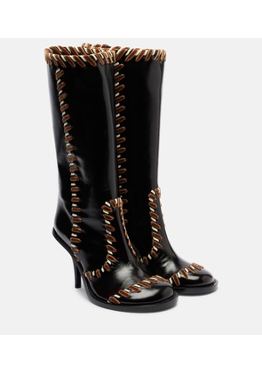 Dries Van Noten 90 embellished leather boots