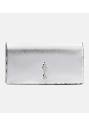 Christian Louboutin Bettina metallic leather clutch