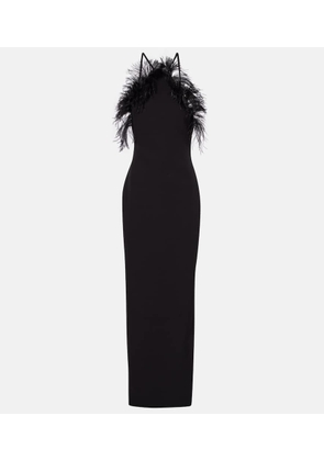 The Attico Feather-trimmed gown
