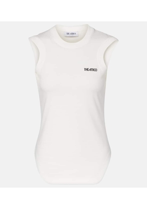 The Attico Logo cotton top