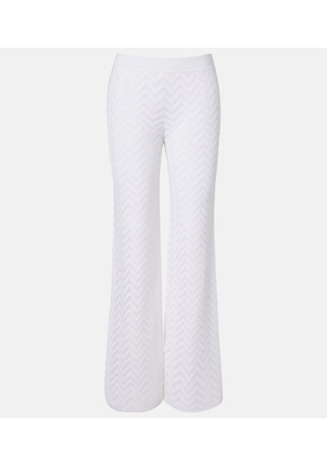 Missoni Chevron cotton-blend wide-leg pants