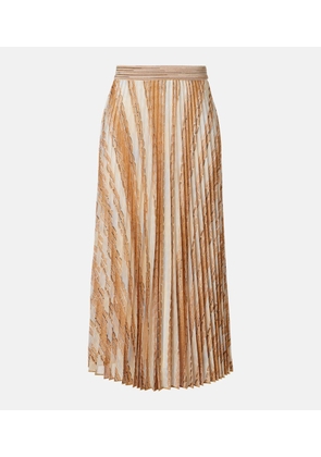 Missoni Plisse printed midi skirt