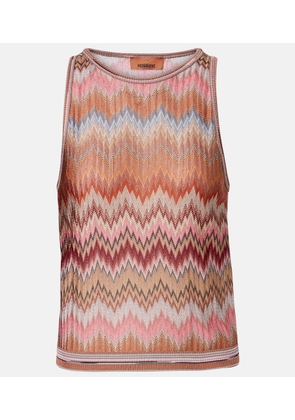 Missoni Zig Zag lame tank top
