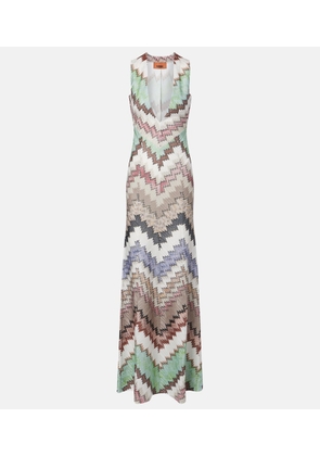 Missoni Zigzag lame maxi dress
