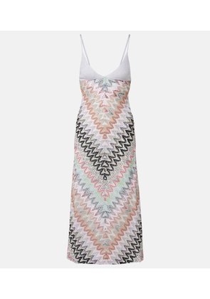 Missoni Zigzag lame midi dress