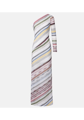 Missoni Zigzag asymmetric maxi dress