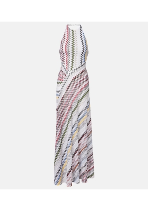 Missoni Zigzag knitted maxi dress