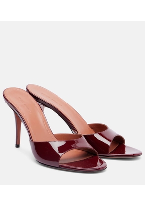 Amina Muaddi Elodie 90 patent leather mules