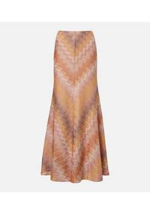 Missoni Zig Zag lame maxi skirt