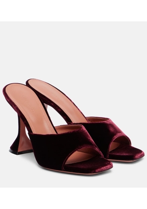 Amina Muaddi Lupita 95 velvet mules