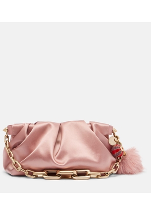 Christian Louboutin Eva Small crepe satin clutch