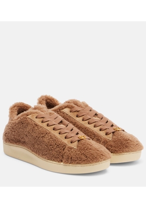 Valentino Garavani Royco VLogo suede-trimmed sneakers