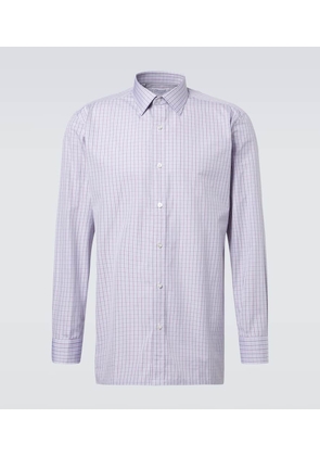 Charvet Checked cotton poplin shirt