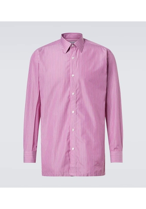 Charvet Striped cotton poplin shirt