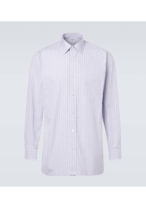 Charvet Checked cotton poplin shirt