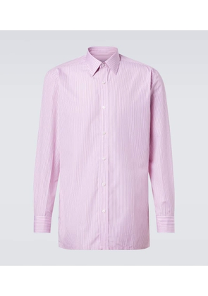 Charvet Striped cotton poplin shirt