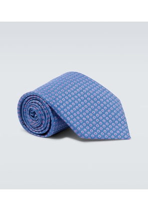 Charvet Polka-dot silk jacquard tie