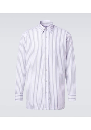 Charvet Striped cotton poplin shirt