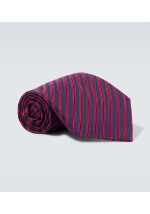 Charvet Striped silk jacquard tie