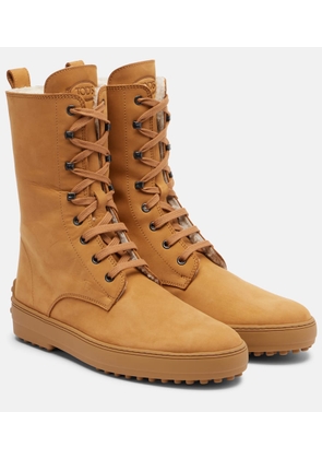 Tod's Winter Gommino leather lace-up boots