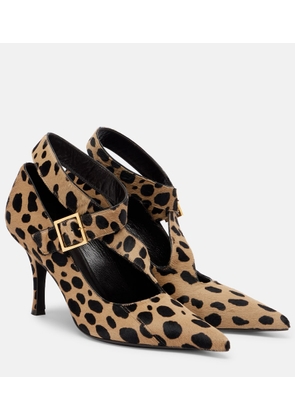 Khaite Sloan 85 animal-print calf hair pumps