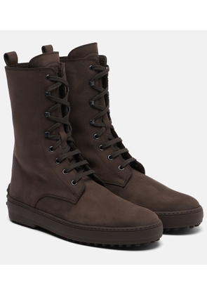 Tod's Winter Gommino leather lace-up boots