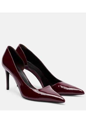 Khaite Jett D'Orsay 85 patent leather pumps