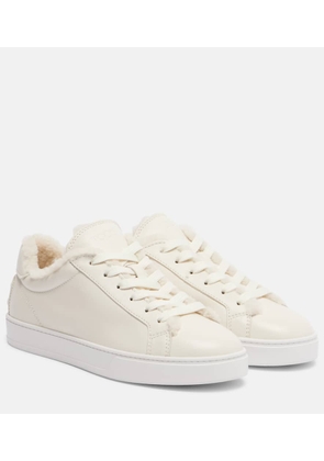 Tod's Cassetta shearling-lined leather sneakers