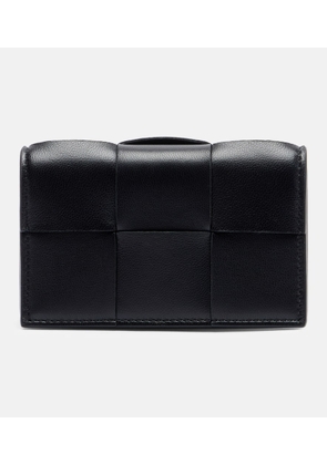 Bottega Veneta Cassette Intrecciato leather card case