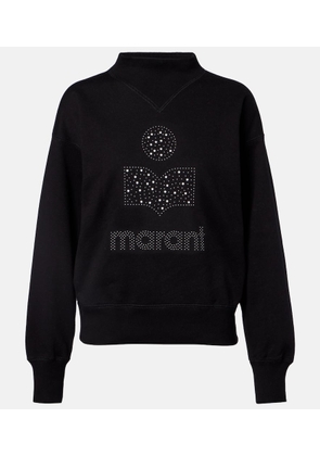 Marant Etoile Moby logo cotton-blend fleece sweatshirt