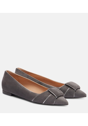 Gianvito Rossi Suede ballet flats