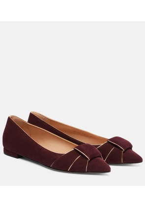 Gianvito Rossi Suede ballet flats