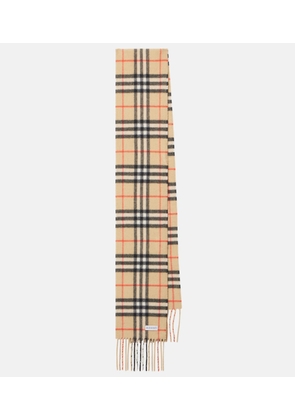 Burberry Burberry Check cashmere scarf