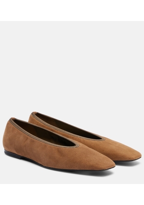Toteme Suede ballet flats