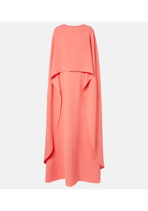 Carolina Herrera Caped crepe gown