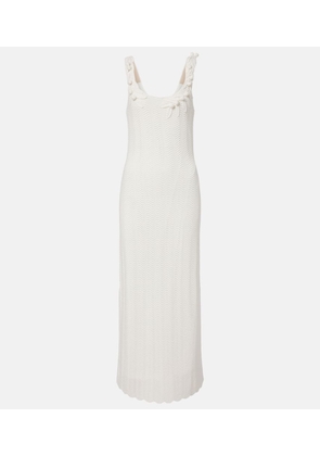 Carolina Herrera Knitted scalloped midi dress