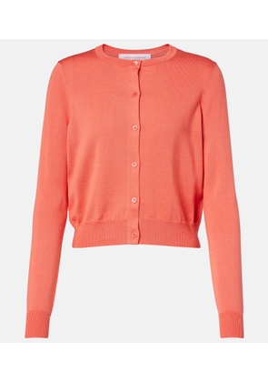 Carolina Herrera Cropped silk and cotton cardigan