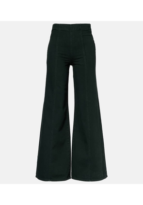 Ulla Johnson Bianca high-rise cotton wide-leg pants