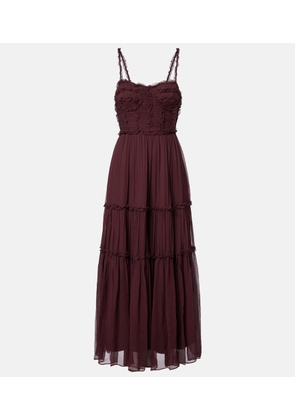 Ulla Johnson Talitha ruffled silk chiffon midi dress