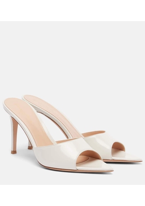 Gianvito Rossi Elle 85 patent leather mules