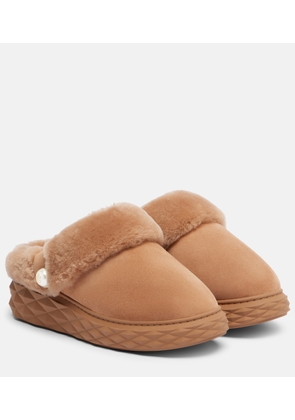 Jimmy Choo Diamond Maxi Mule F suede slippers