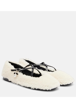 Jimmy Choo Eleri shearling ballet flats