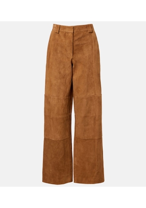Tory Burch Suede wide-leg pants