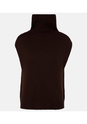 Jardin des Orangers Turtleneck wool and cashmere sweater vest